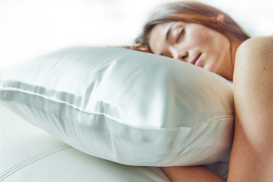 Sterling Silver (Silver) | 100% Mulberry Silk Pillowcases - Twin Pack