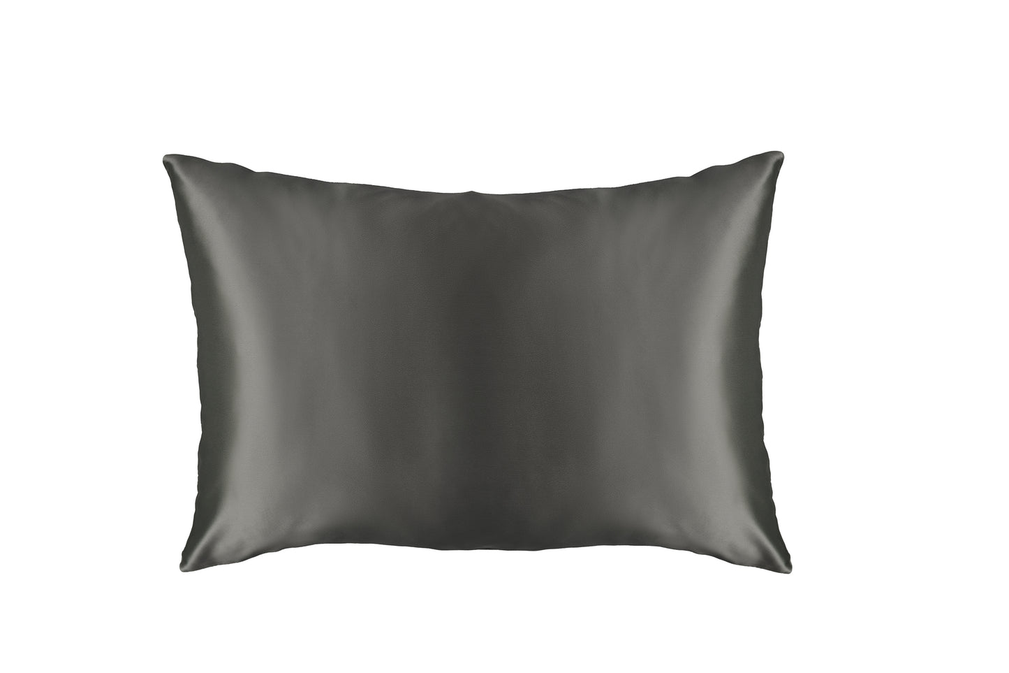 Smoky Diamond (Gunmetal Gray) | 100% Mulberry Silk Pillowcase - Twin Pack